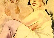 Vintage erotic art from retro cartoons and anime
