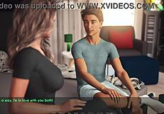 Just chilling with a wife and stepmother in 3D hentai games