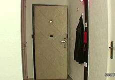 Young boy seduces mature milf from the street to get first experience