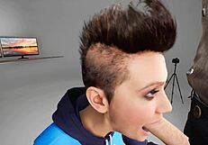 deepthroat quick blowjob 3d hentai gagging