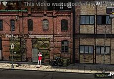 Showing breasts to her?