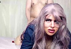 A homemade video shows a girlfriend’s virgin ass being torn up by a friend