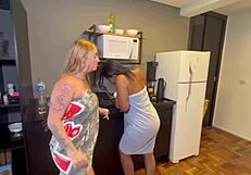 I called the neighbor for help, and he pounded my ass.