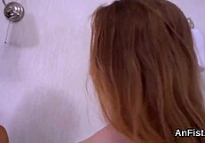 Lesbians fist gaping assholes