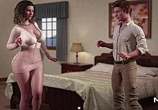 Mature Girl Commands Cum on Leg