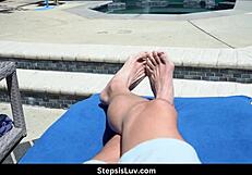 Oh wow, stepbro gets taboo hardcore with petite teen Gizelle Blanco and Donnie Rock in POV reality!