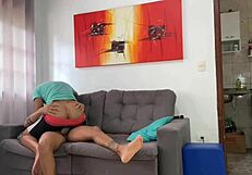 Brazilian Gay Amateurs Fuck Bareback In Living Room