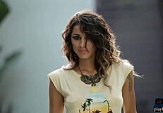 Perfect Argentinian model strips from small bikini naked!