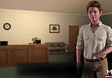 Mature Girl Commands Cum on Leg