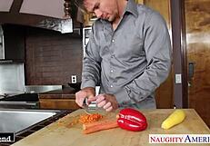 Raven Rogue Smashes Grapes Getting Wet And Sticky On Feet