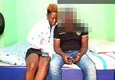 African beauty rides big black cock to wild orgasm
