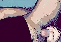 animação gay explores intense cartoon action with a submissive twist