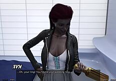 Stranded in Space with Married Black Milf's Big Tits
