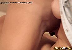 hey, aussie lesbians playing wild with hairy toys!