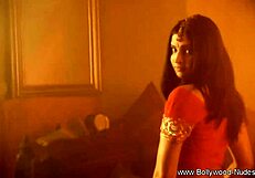 Indian Brunette MILF Undresses Sensually, Clothes Ripped In Striptease