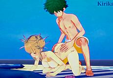 Himiko Toga Intense Sex With Bakugo And Midoriya!