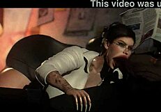 i enjoy my office job in 3d anime with interracial coworkers.