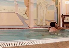 Intense bareback orgy with twinks in passionate love scene