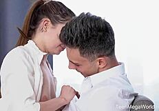 Fuckstudies com features bella gray in kinky student scene on books