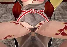 Kamado Nezuko's big ass and tits in 3D hentai animation from Kimetsu no Yaiba.