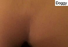 Doggy and cowgirl interracial fuck!