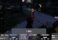 Sereka exposes under naked coat!