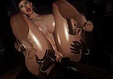 i enjoy my office job in 3d anime with interracial coworkers.