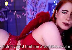 On Valentines Day, Mollyredwolf Gives Angelic Blowjob In Cosplay