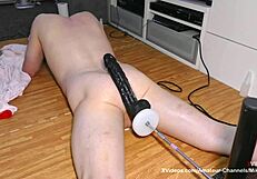 Mike Pounds Big Black Mamba on Fucking Machine