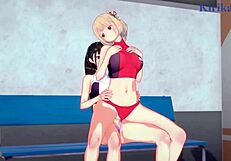 man, chisato nishikigi and takina inoue go wild in futanari hentai action!