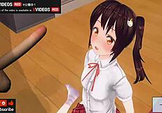 Uncensored Japanese Hentai Anime Handjob and Blowjob ASMR!