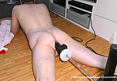 Mike Pounds Big Black Mamba on Fucking Machine