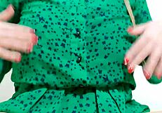 Hot Girl Moans While Stripping Sexy Dress Outdoors