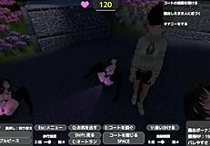 Sereka exposes under naked coat!