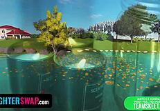 Horny Babes Drool Over Oiled Old Men