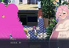 Hazuka Shiina wanders naked in the game gallery