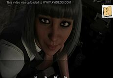 Penelope's Anal Doggystyle Creampie with Big Cock in College Game