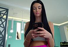 Simon kitty calms down her stepbro by asking him to lick her pussy or fuck her