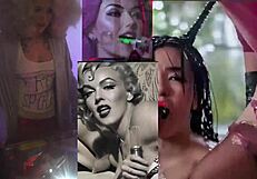 manische Sabrina verkent haar flipperkast fetish op bizarre wijze