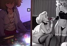 manische Sabrina verkent haar flipperkast fetish op bizarre wijze