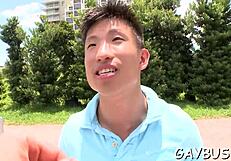 Blindfolded Stud Tricked Into Intense Blowjob By Gay Hunk