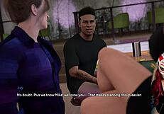 Public humiliation of an unfaithful wife in a cartoon-style adult film