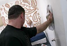 Blonde webcam girl craves raw sex with cleaner guy.