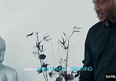 hot gay twink getting his ass fucked by big black cock for the first time