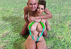 Perfect housewife cheats in porn game?