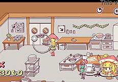 In the futanari mushroom game, customers flash boobs for more cumshots from huge cocks.