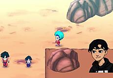 bulma starts her adventure with big tits blowjob