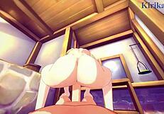 Tsunade and Naruto Uzumaki in Wild Hentai Creampie Scene