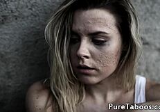 Gorgeous teen 18+ stepdaughter gets creampied in cowgirl