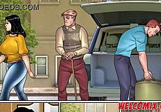 Pops The Old Pervert As Unwelcome Guest In Comic